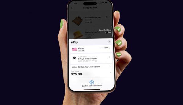 Klarna Payment options now available at checkout on Apple pay in-app and online in Canada 